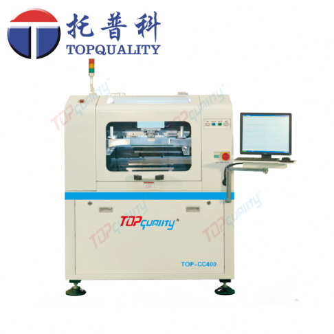 topquality CC-400高精度、高剛性一體化框架式機身結構全自動錫膏印刷機